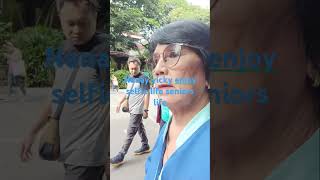 Nanay vicky selfie seniors life arrive baclaran safe [upl. by Wyly]