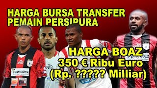 Harga Pemain Persipura di Bursa Transfer 2018 [upl. by Anemolif]