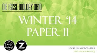 CIE IGCSE Biology 0610  W14 P11  Solved Past Paper [upl. by Pebrook947]