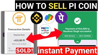 1Pi  090 Payment In 2 Minutes  How To Sell Pi Coins  Pi Coin Sell in INR  Pi Sell Kaise Kare [upl. by Tai]