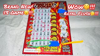 TRYING OUT BRAND NEW 5 RED HOT POKER CALIFORNIA LOTTERY SCRATCHERS SCRATCH OFF [upl. by Eitsym]