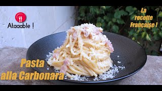 Spaghetti alla Carbonara La recette Française [upl. by Nrehtac]