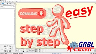 Laser GRBL Easy Step By Step Download Tutorial [upl. by Gassman548]