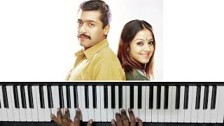 Ondra Renda Aasaigal song piano cover  kaka kaka  Harris Jayaraj  Aravind piano [upl. by Neeloj]