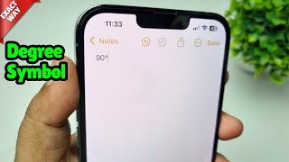 How To Add Degree Symbol iPhone [upl. by Oicneserc]