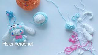 Crochet Cinnamoroll assembly tutorial 13 crochet cinnamoroll assemblytutorial [upl. by Elleina]