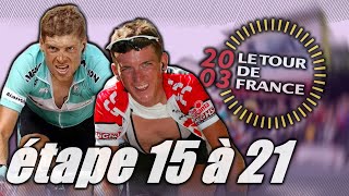 Tour de France 2003 étape 15 à 21  lancearmstrong cyclisme alpedhuez [upl. by Souvaine]