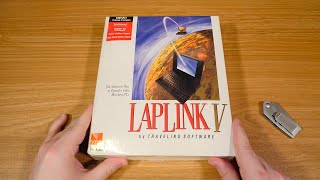 Unboxing and Enjoying LapLink V from 1993 [upl. by Airetnohs791]