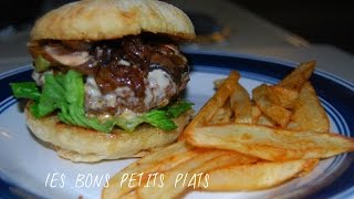 American burger a lonion caramélisé Caramelized Onion Burger Recipe Step by Step [upl. by Eberhart]