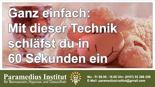 Ganz einfach Mit dieser Technik schläfst du in 60 Sekunden ein  Atmung und Hypnose [upl. by Pavlish]