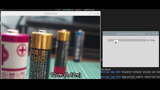 Camera manual focus GUI test Picamera2 and Tkinter on Raspberry Pi [upl. by Ollecram]
