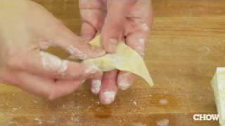 How to Fold a Wonton  CHOW Tip [upl. by Zenda]