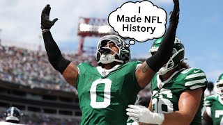 Jets Braelon Allen Makes NFL History with RecordBreaking Touchdowns [upl. by Elleinnod]