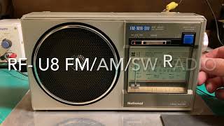 National Panasonic RFU8 FMMWSW Radio Receiver [upl. by Pacian]