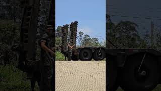 Carretas cegonhas Exército Brasileiro manobras táticas transporte militar logística militar [upl. by Dadivitan]