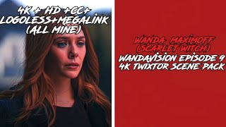 Wanda Maximoff Scarlet Witch WandaVision Episode 9 Twixtor  HD  Logoless  CC mega in comments [upl. by Marteena]