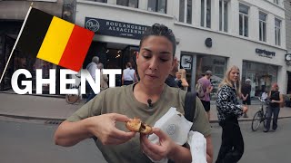 120 hours in Ghent 🇧🇪 BELGIAN FOOD Tour [upl. by Inan]