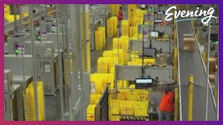 Go inside Amazons largest fulfillment center in Washington state [upl. by Yaner]