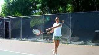 Tennis Lesson Twohanded backhand Slice [upl. by Dierolf]