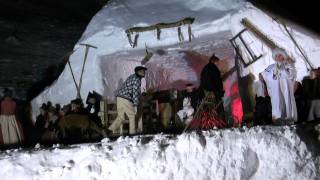 Crèche vivante Noël 2011 à Bessans HauteMaurienne Vanoise Savoie MontBlanc [upl. by Eirrak]