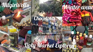 Explore Markets in OOTY Ooty Lake Main Bazaar near Charring Nilgiri Oil and Tea Making [upl. by Sethi]