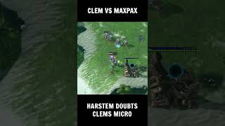 CLEMS INSANE MICRO RESPONSE TO HARSTEMS CALL OUT sc2 [upl. by Eilarol777]