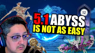 51 Abyss is not as Easy1  51 Spiral Abyss  Genshin Impact [upl. by Lindy]