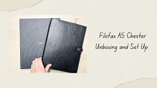 Filofax A5 Chester Unboxing and Set Up [upl. by Nevaed]