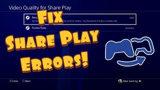 How To Fix PS4 Share Play Errors amp Connection Issues 2021 [upl. by Lehar]