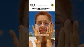 How to Choose the Right Sunscreen sunscreen sunscreenforskin [upl. by Eeima]