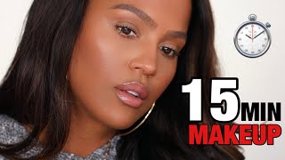 MY 15 MIN MAKEUP ROUTINE  MAKEUPSHAYLA [upl. by Odab196]