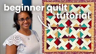 How to make a Disappearing Nine Patch Quilt Block 🌹 EASY Beginner Quilt Block Tutorial [upl. by Yun]