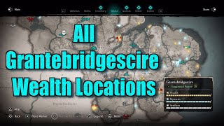 Assassins Creed Valhalla All Grantebridgescire Wealth Locations guide [upl. by Tito]