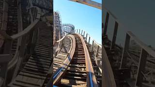 Should this Wooden Roller Coaster be RMC’d 🪵 fyp rollercoaster [upl. by Naquin221]