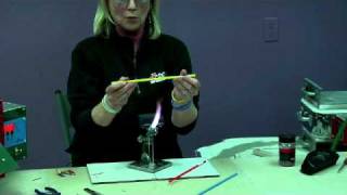 Flameworking How to Pull Glass Stringer [upl. by Adaha]