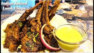 Indian Spiced Lamb Chops Recipe  Spicy Mutton Chops Recipe [upl. by Ameekahs]