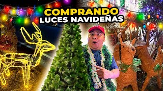 🎄COMPRANDO LUCES NAVIDEÑAS de MADRUGADA estos son los precios [upl. by Ahtenak]