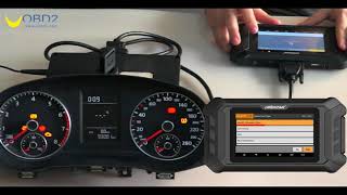 Odo Master Mileage Programming for 2012 VW Tiguan NEC24C64 VDOUOBD2 [upl. by Dahsraf302]