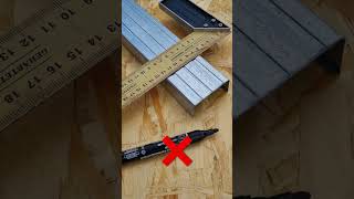 A convenient tool for marking metal profiles diytools [upl. by Digdirb]