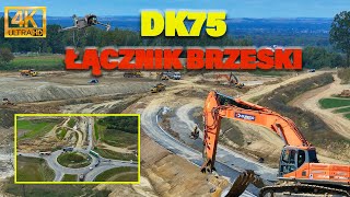 Łącznik brzeski A4 i DK75  Duży ruch na budowie  Początek sądeczanki  Poland under construction [upl. by Brian]