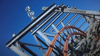 Iron Rattler  Six Flags Fiesta Texas  Front Row 4K HD POV  February 2024 [upl. by Ttebroc115]