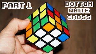 How to Solve a Rubiks Cube  Part 1  White Cross Easiest Method [upl. by Bridwell]