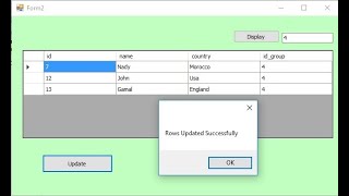 C update all data from datagridview to database at once [upl. by Ajit914]