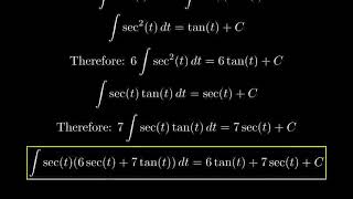 Find the general indefinite integral Use C for the constant of integration sect6sect7tantdt [upl. by Jeremiah]