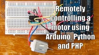 Remotely controlling a motor using Arduino Python and PHP [upl. by Ternan593]