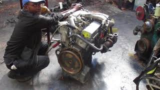 Mercedes Sprinter 662 5 cylinders Ssangyong Musso at TV2 Engine and Gearbox [upl. by Der602]