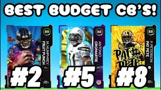 TOP TEN BEST BUDGET CORNER BACKS IN MADDEN 24 UPDATED [upl. by Akerboom]