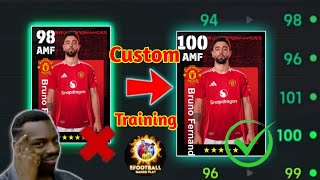 How To Train Free Bruno Fernandes In Efootball 2024  Bruno Fernandes Max Level Training Pes 2024 [upl. by Aikan433]