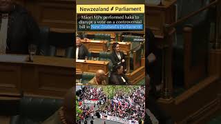 Native Maori Tribe MP Opposes Newzealand Controversial Bill  moari hakka newzealand shorts [upl. by Alyat]