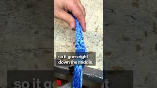 Overview of All the Steps Required to Do a Brummel Splice with a Thimble  12quot HMPE 12Strand Rope [upl. by Aynotel400]